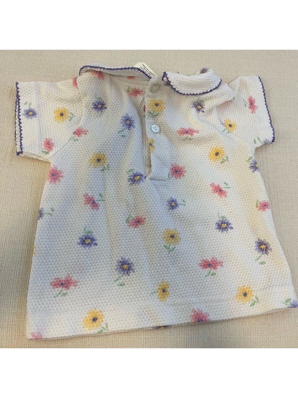 Floral collar top - Picture 3 of 3